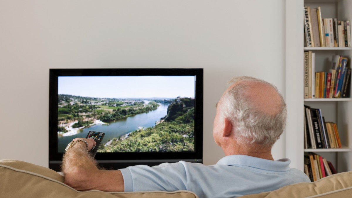 Gledanje TV, ilustracija