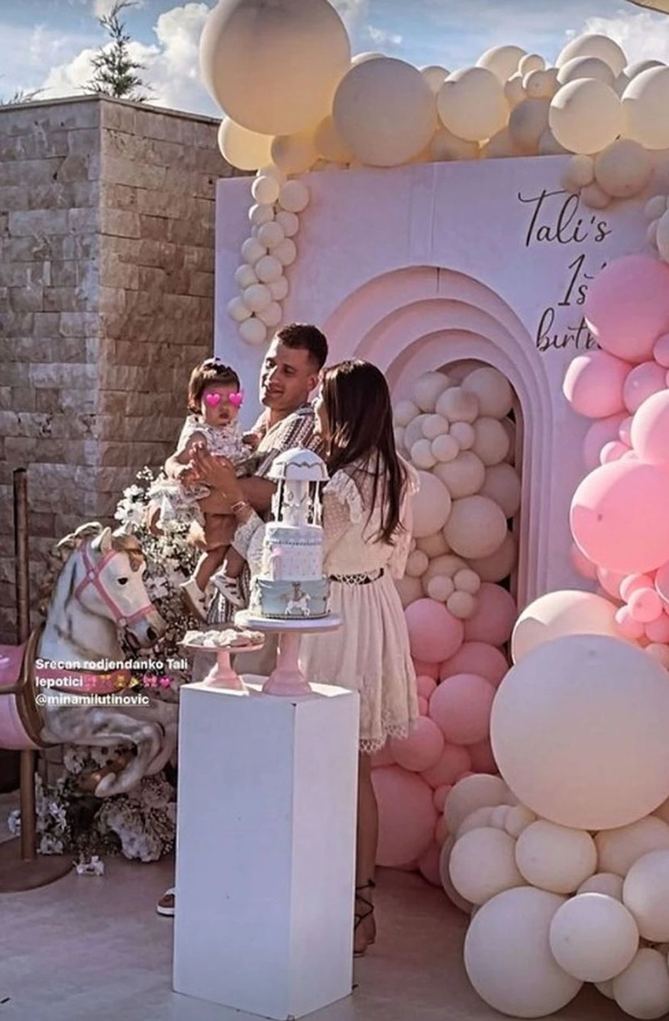 Mina i Nemanja Nedović proslavili ćerki rođendan