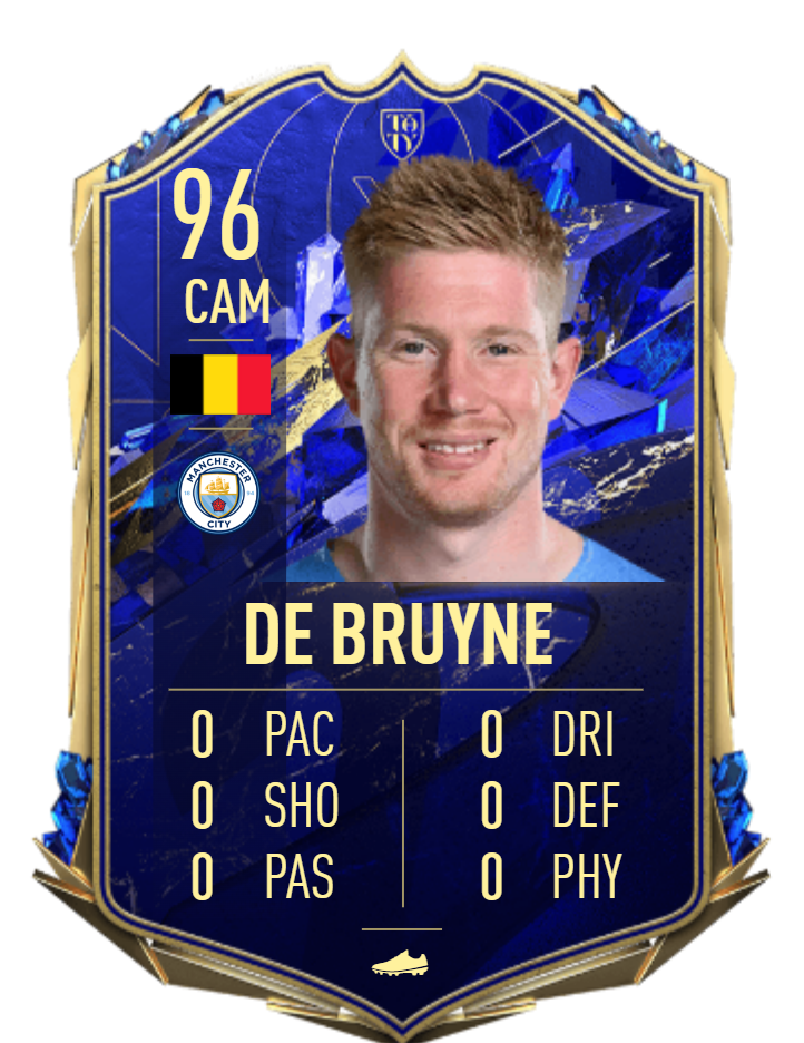 Karta De Bruyne FIFA 22 TOTY