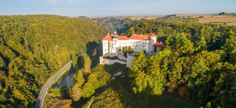 Pożar na Zamku w Pieskowej Skale. Personel wyprowadził turystów
