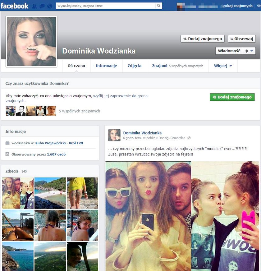 Wodzianka Facebook