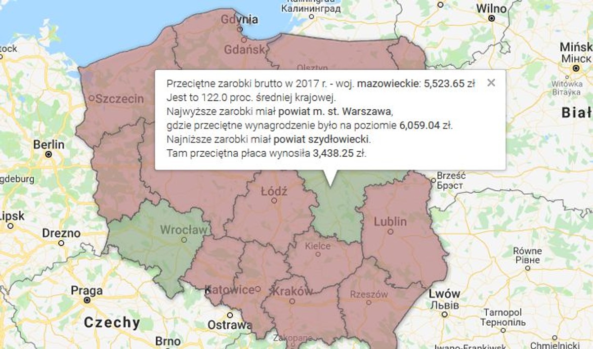 Ile zarabia się w twoim regionie? Oto ogólnopolski ranking wynagrodzeń w powiatach