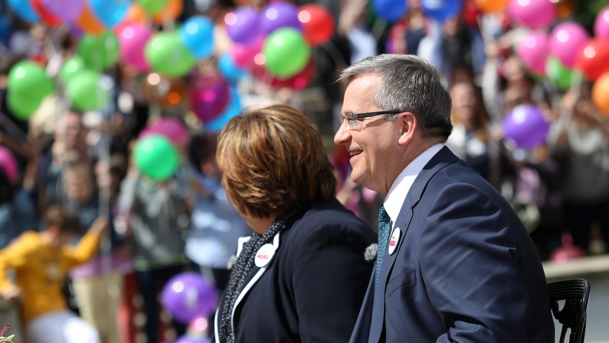 Prezydent Bronisław Komorowski z małżonką Anną Komorowską 