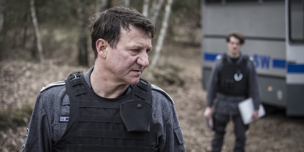 Robert Więckiewicz oraz Tomasz Ziętek w filmie 'Konwój'. Premiera 13 stycznia 2017 roku.