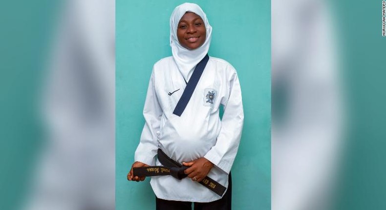 Nigerian taekwondo athlete, Aminat Idrees.