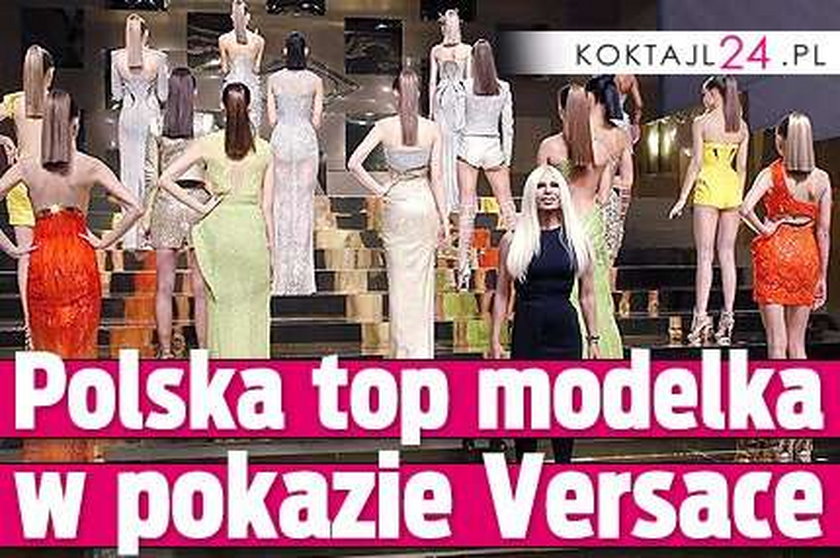 Polska top modelka w pokazie Versace