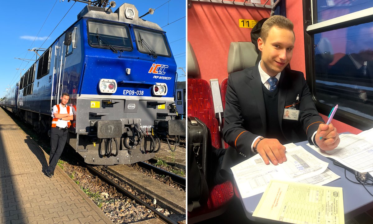 Janek jest kierownikiem pociągu. "Moja praca to nie tylko gwizdanie na peronie"