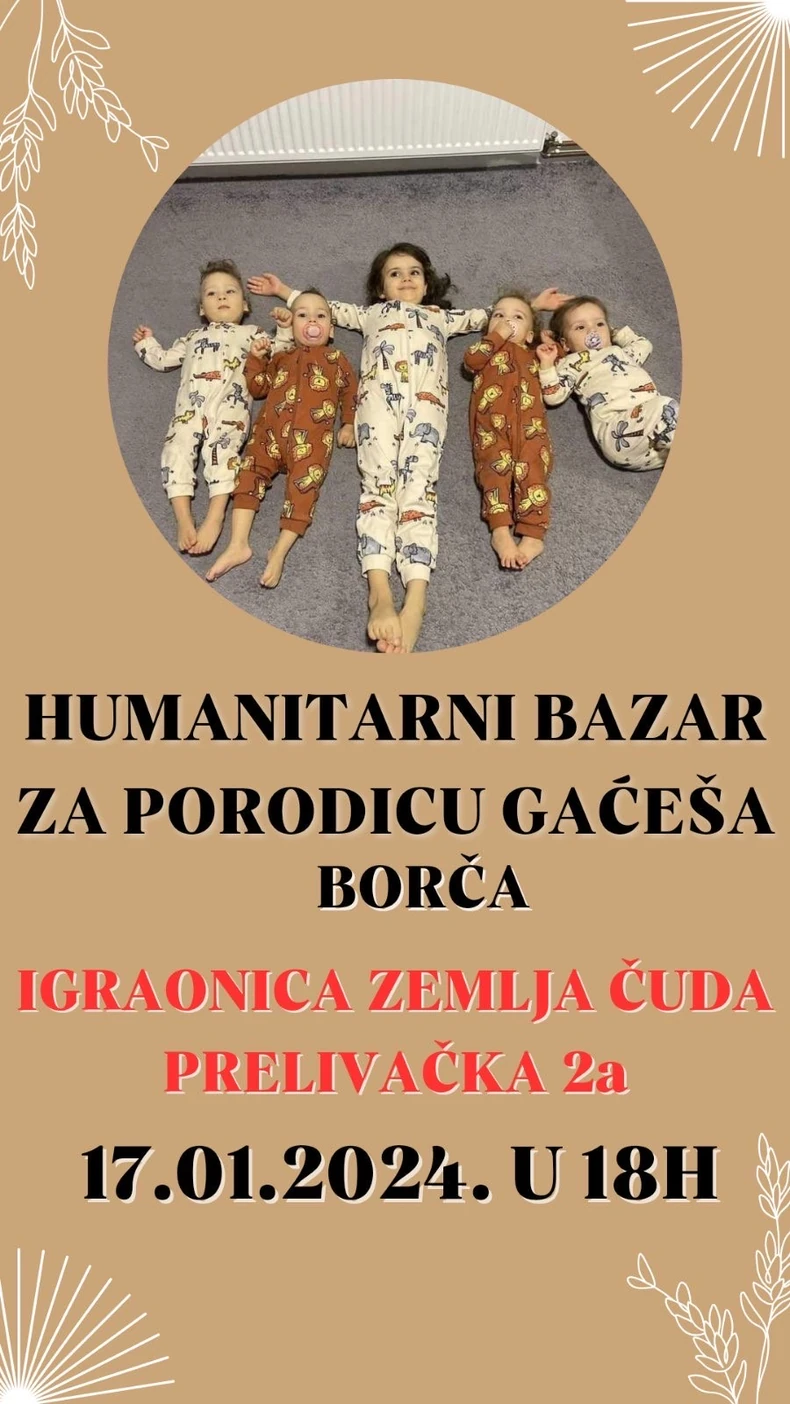 Humanitarni bazar u Borči za Gaćeše
