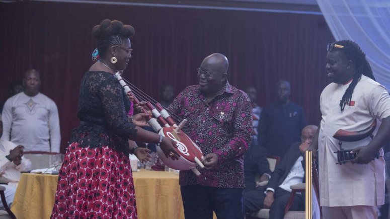 Mrs. Theresa Ayoade, H.E Nana Addo and Obuor