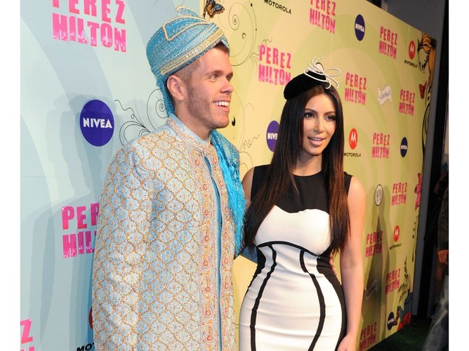 Kim Kardashian na urodzinach Pereza Hiltona