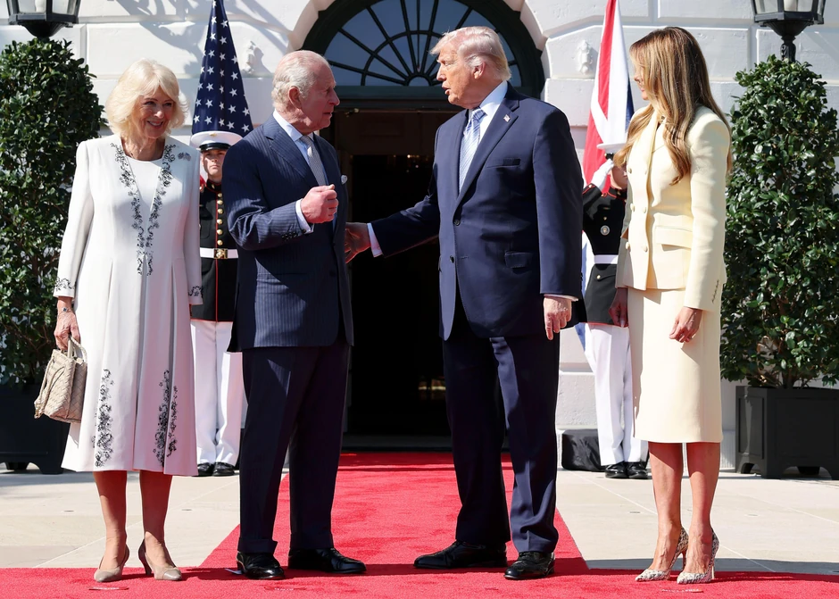 Melanija i Donald Tramp dočekali Čarlsa i Kamilu