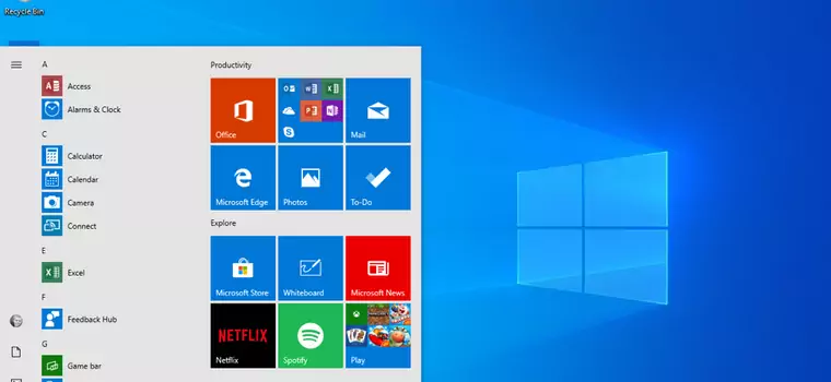 Personalizacja menu start w Windows 10