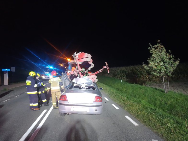 Wypadek w Osinach obok Szadku w powiecie zduńskowolskim 