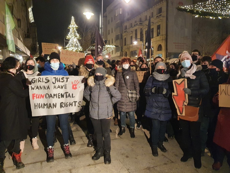 Protest ws. aborcji w Łodzi