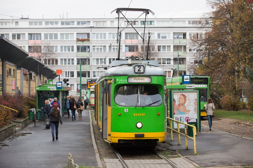 Tramwaj na pętli