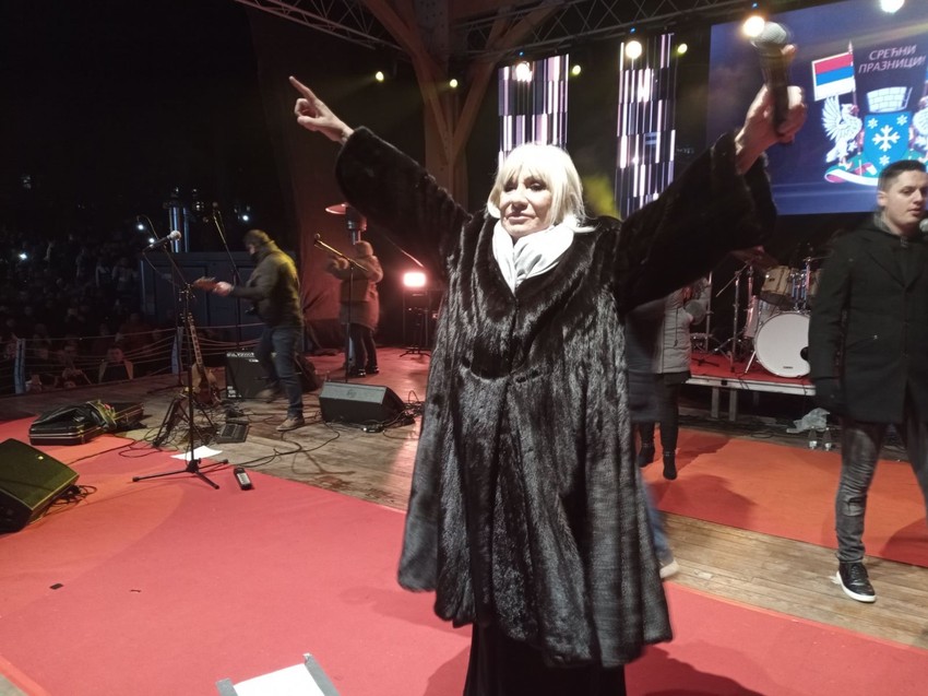 Vesna Zmijanac, doček na Zlatiboru