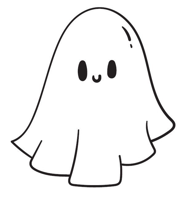 duszek kolorowanka halloween