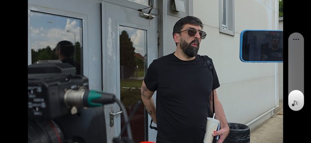 Ognjen Amidžić na snimanju "Pinkovih zvezda"