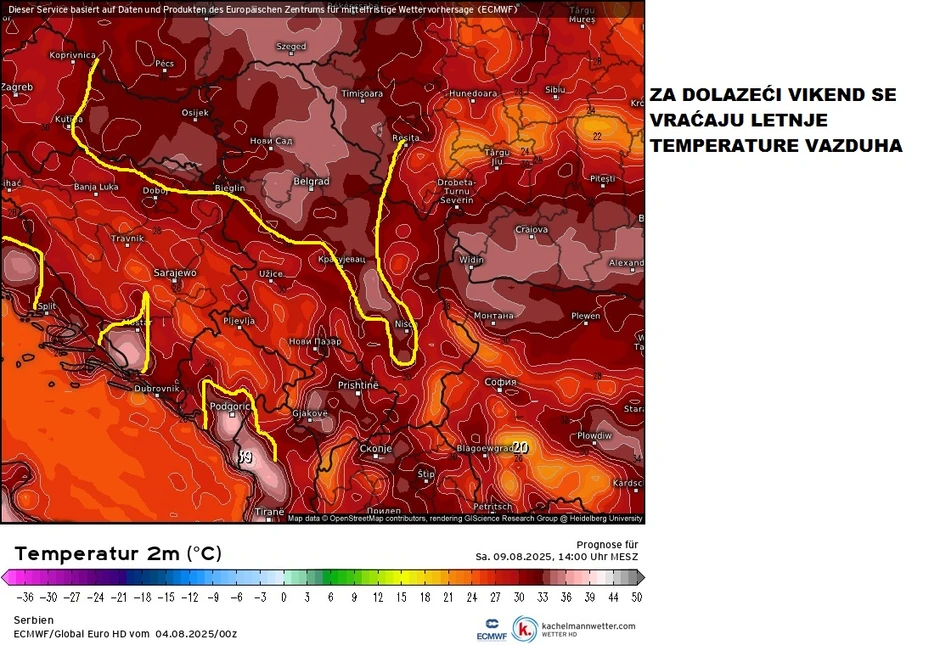 Za vikend se vraćaju letnje temperature