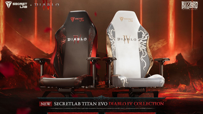 Fotele gamingowe SecretLab w wersji Diablo IV