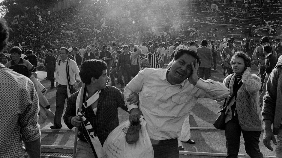 Zamieszki na stadionie Heysel w Brukseli, 1985 r. 