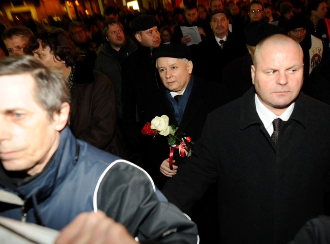 Demonstracja upamiętniająca katastrofę w Smoleńsku, 11 marca 2011 r.