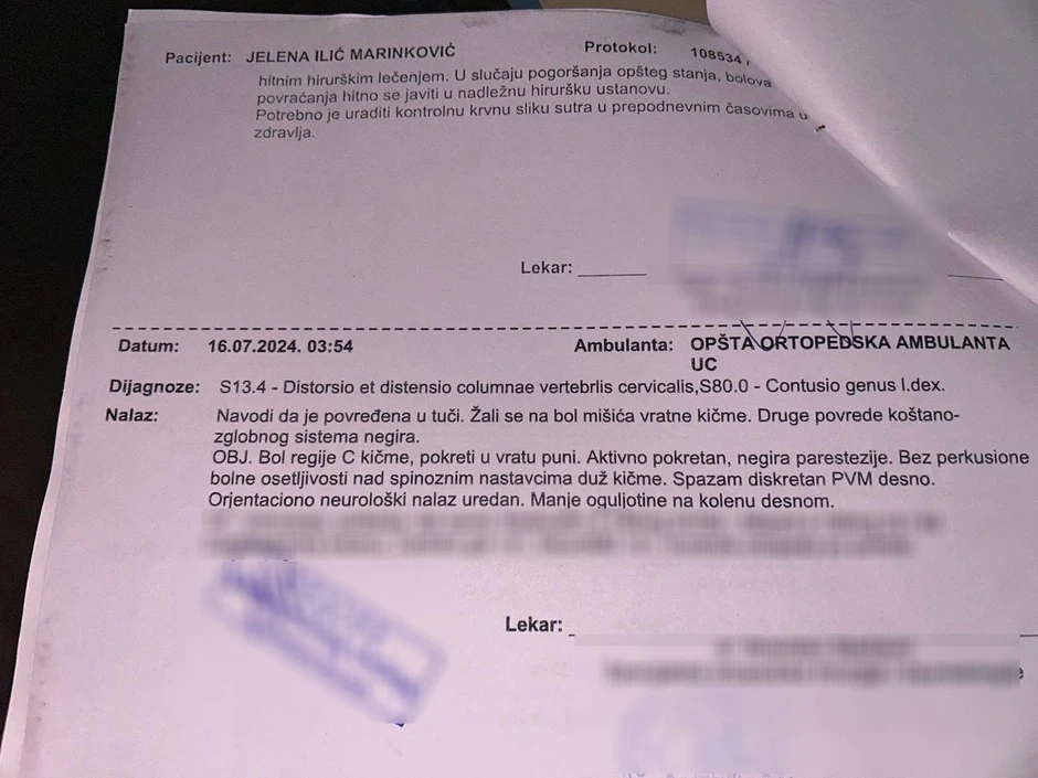 Izveštaj lekara