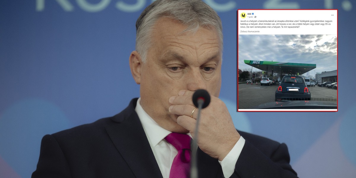 Kryzys paliwowy to cios w Viktora Orbána. Sam premier na razie nie wypowiada się o sprawie.