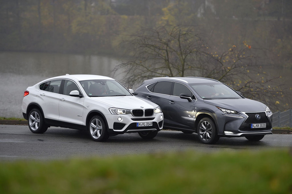 BMW X4 kontra Lexus NX Diesel kontra hybryda Test