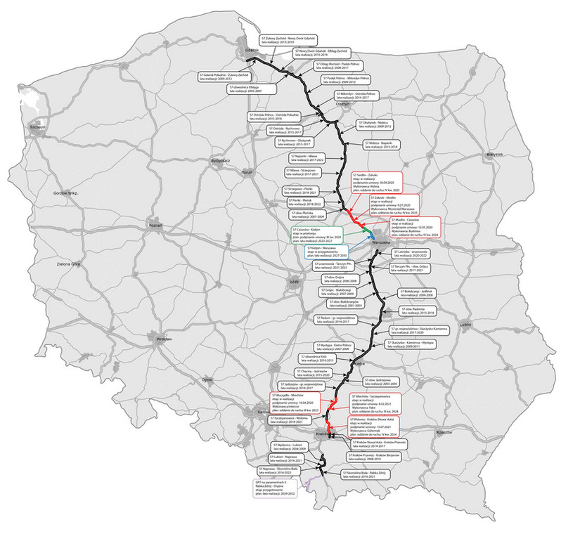 Nowy odcinek S7 Lesznowola - Tarczyn otwarty