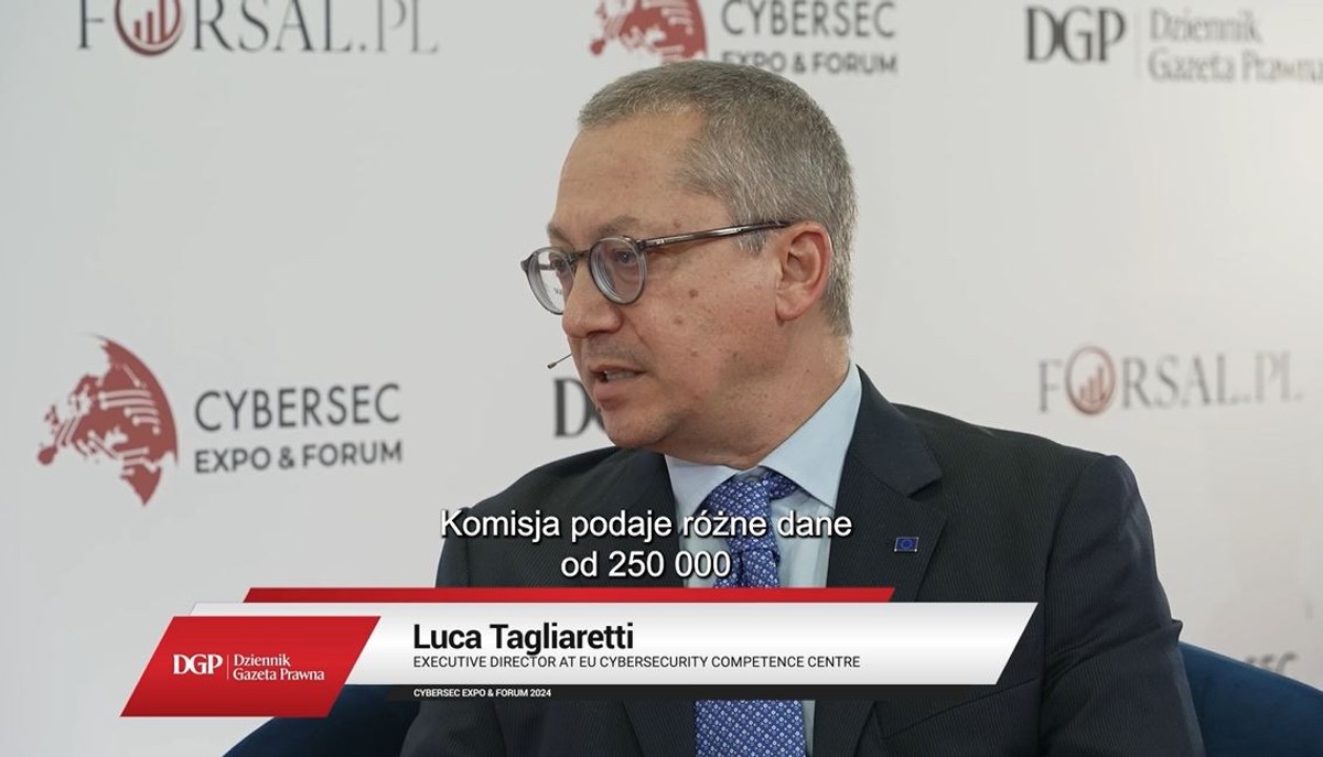 Luca Tagliaretti, dyrektor wykonawczy Europejskiego Centrum Kompetencji w dziedzinie Cyberbezpieczeństwa