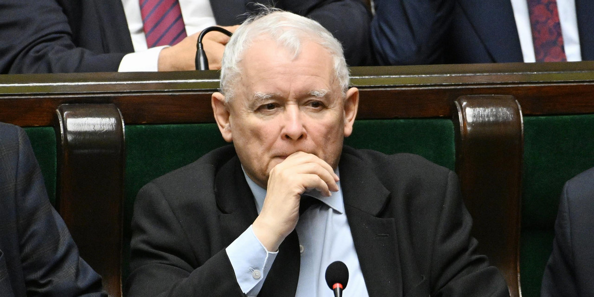 Jarosław Kaczyński, prezes PiS w Sejmie.