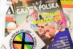 Naklejka Strefa wolna od LGBT w Gazecie Polskiej