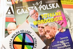 Naklejka Strefa wolna od LGBT w Gazecie Polskiej