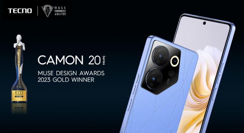 Muse Design Awards 2023 Gold Winner TECNO CAMON 20 Series