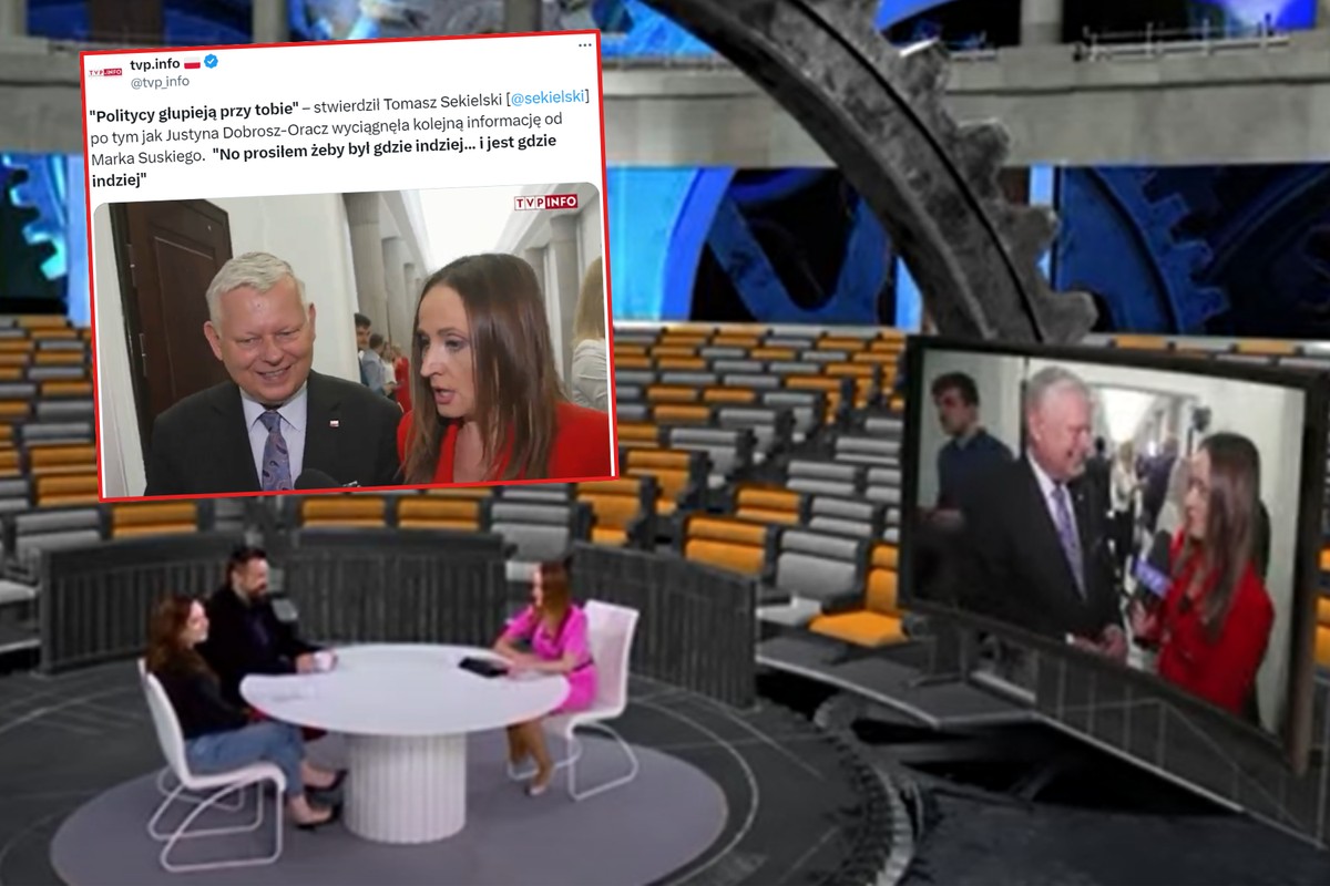 Screen programu "BEZ TRYBU" z TVP Info