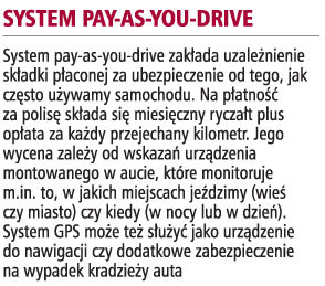 System pay-as-you-drive