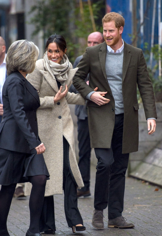 Książę Harry i Meghan Markle podczas wizyty w Radio Reprezent w Londynie