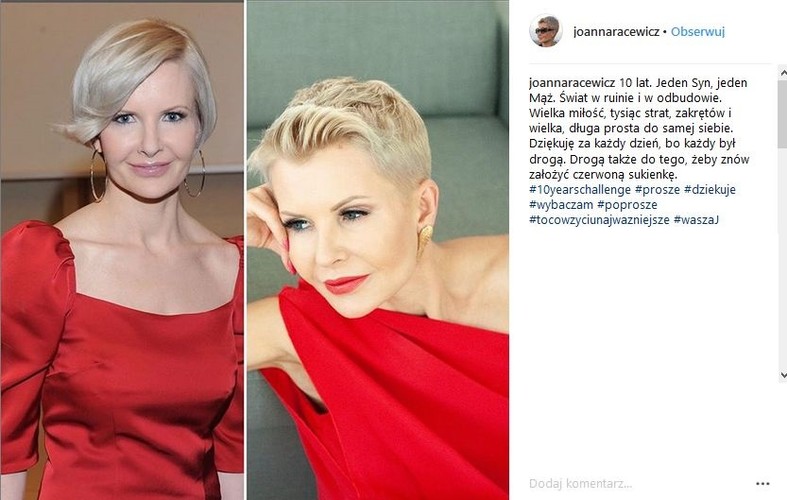 Joanna Racewicz #10yearschallenge