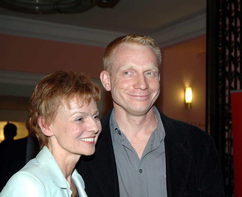 Ewa Wencel i Arkadiusz Janiczek, premiera filmu "Plac Zbawiciela", 2006 r.