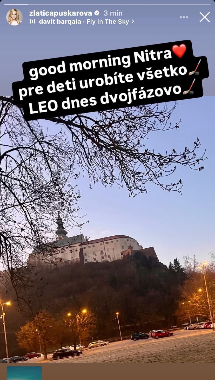 Zlatica Švajdová Puškárová bola skoro ráno odviezť syna Leonarda na tréning. 