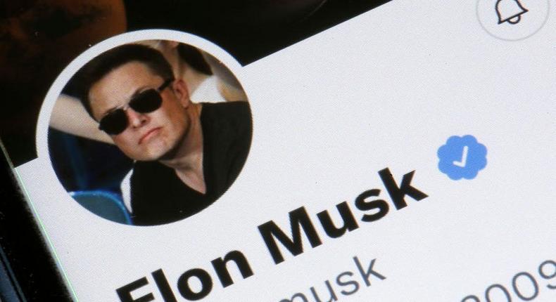 Elon Musks Twitter account is displayed on the screen of an iPhone on April 26, 2022 in Paris, France.Chesnot/Getty Images