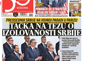 Blic naslovna strana za 15.7.
