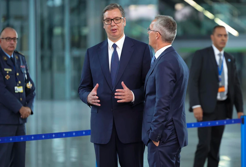 Aleksandar Vučić i Jens Stoltenberg