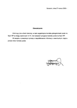 Czy poseł od trawki liczy na wysoką pensję?