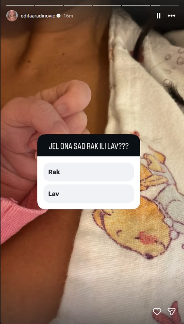 Edita slikala ćerku 