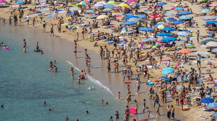 A tömött strandok vannak a legnagyobb veszélyben / Fotó: AFP