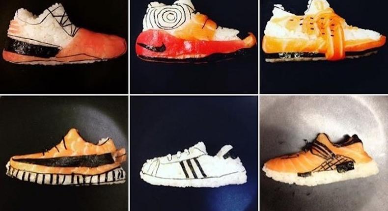 Sushi sneakers by Yujia Hu