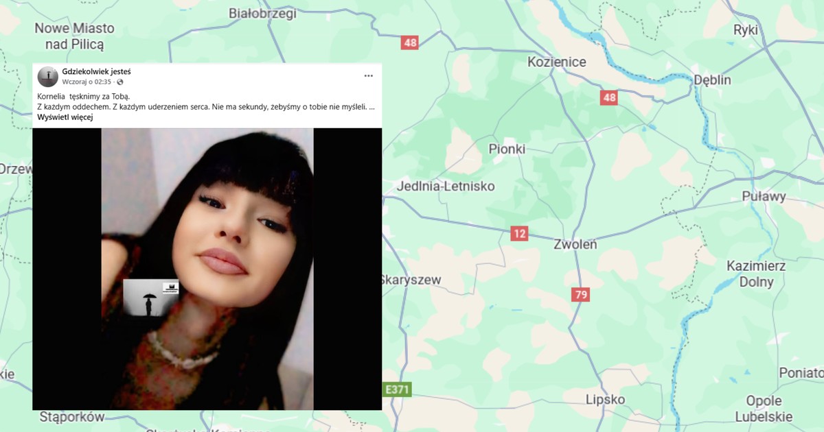 Zaginęła 16-letnia Kornelia Ciechańska. Są obawy, iż może być przetrzymywana