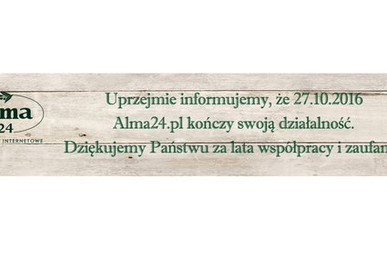 Alma oficjalnie pożegnała się z klientami. Koniec internetowego sklepu